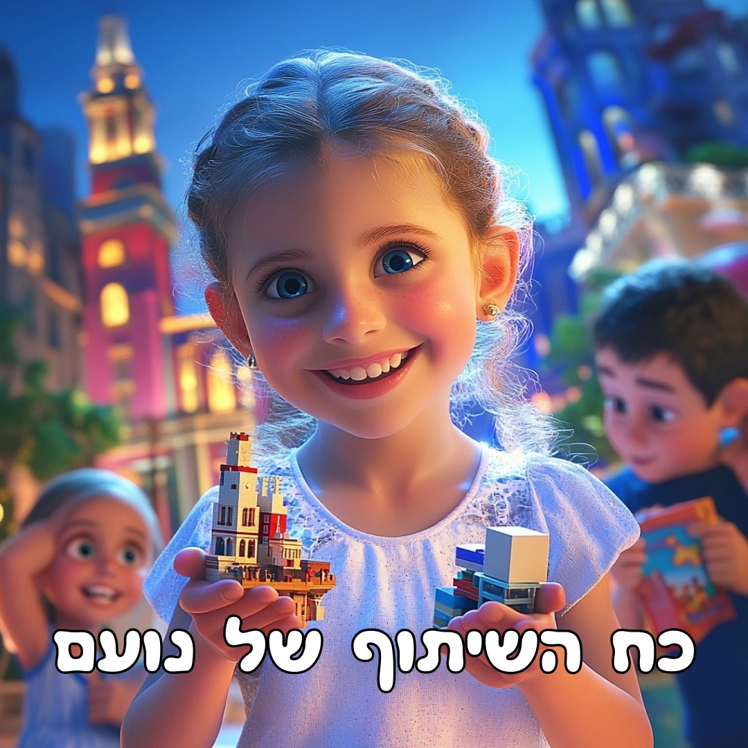 ספר ילדים מותאם אישית בנושא ערך השיתוף